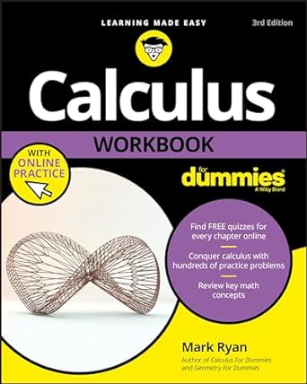 calculus workbook for dummies 3rd edition mark ryan 1119357489, 978-1119357483