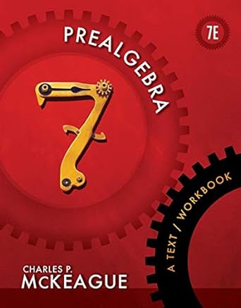 prealgebra 7 7th edition charles p mckeague 111198686x, 978-1111986865