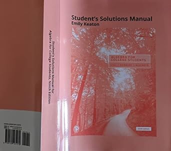 student solutions manual for algebra for college students 9th edition margaret lial ,john hornsby ,terry