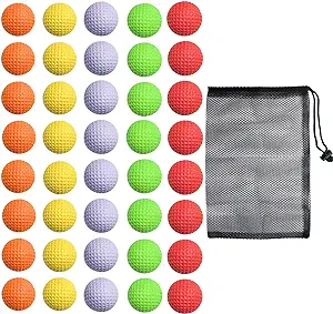 bac kitchen 40 pack foam golf practice balls realistic feel and limited flight training balls  ?bac-kitchen