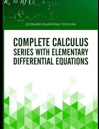Complete Calculus Series With Elementary Differential Equations