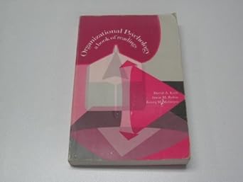 organizational psychology a book of readings 1st edition david a kolb ,irwin m rubin ,james m mcintyre
