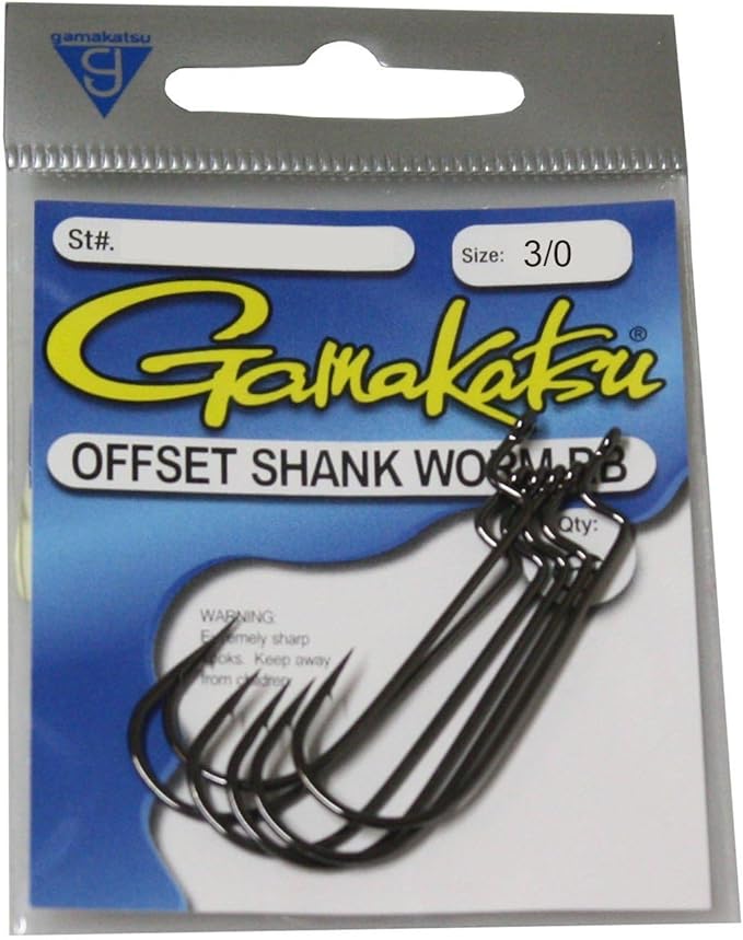 gamakatsu offset shank round bend worm hook  ?gamakatsu b0000auz4o