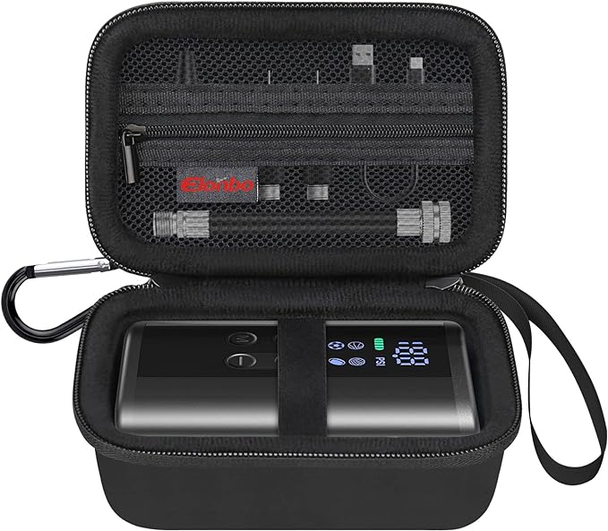 elonbo hard travel case for pumteck electric ball pump rechargeable portable wireless  ‎elonbo b0c1gkrlbr