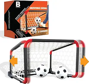 black series soccer scramble motorized goal with 2 balls sound effect  black series b0b931sf8t
