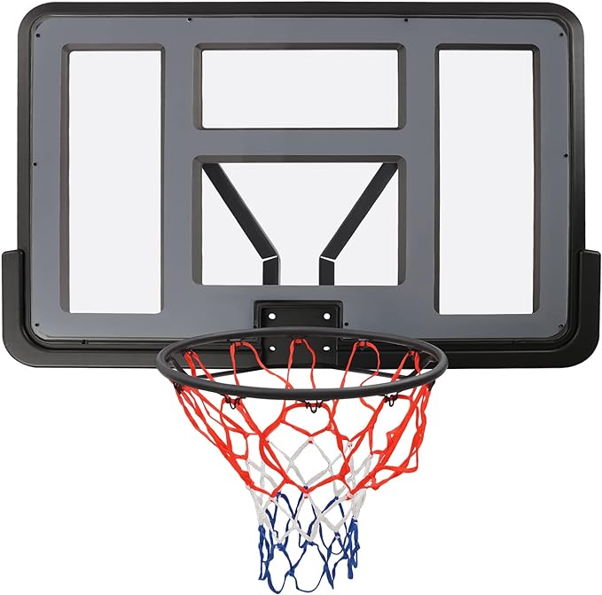 ‎sanbousi 44 wall mounted basketball backboard hoop rebound basket shatter proof backboard for standard no7