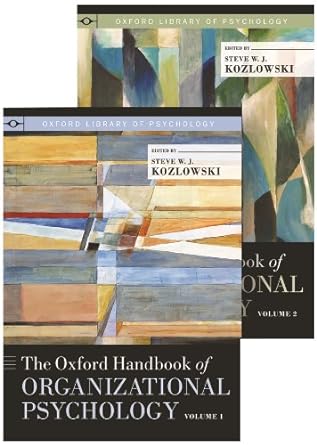 the oxford handbook of organizational psychology two volume set 1st edition steve w j kozlowski 0199395454,