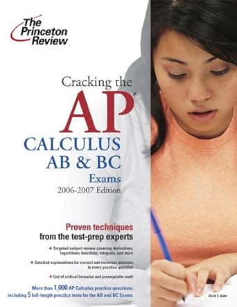 cracking the ap calculus ab and bc exam 2007 edition david s kahn ,princeton review 0375765263, 978-0375765261