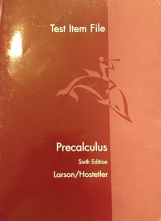 precalculus 6th edition larson 0618314393, 978-0618314393