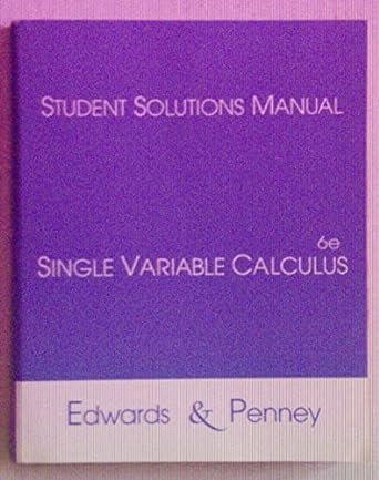 single variable calculus 6th edition c henry edwards ,david e penney 0130920770, 978-0130920775