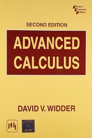 advanced calculus 2nd edition david vernon widder 8120300866, 978-8120300866