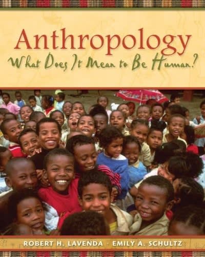 anthropology what does it mean to be human 1st edition robert h lavenda, emily a schultz 0195189760,