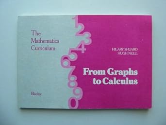 the mathematics curriculum from graphs to calculus 1st edition hilary shuard ,hugh neill 0216903416,