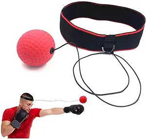 angzhili boxing reflex ball with headband softer than tennis ball perfect for reaction agility training 