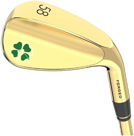 lucky wedges gold 58 degree flop wedge 10 degrees bounce 35 regular flex steel shaft right handed soft grips 
