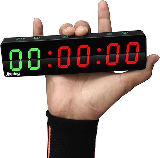 jhering gym timer portable interval timer with rechargeable battery and built in magnet  ?jhering b09q6828p4