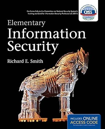 elementary information security 1st edition richard smith 1449648207, 978-1449648206