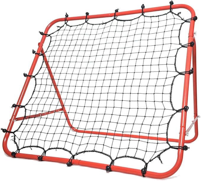 morimoe soccer rebounder net adjustable easy set up steel frame 40x40 inch  ?morimoe b08fbrqn12