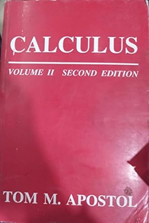 calculus volume ii 2nd edition tom a apostol 9971513978, 978-9971513979