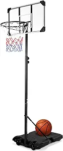‎bodioo portable basketball hoop and goal basketball system stand height adjustable 5 8ft 7ft with 28inch 