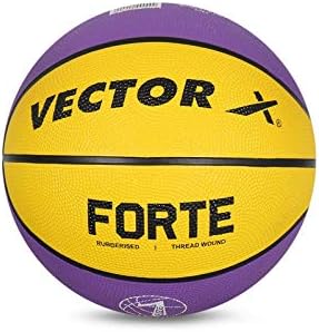 vector 14x forte basketball size 3 yellow/purple  ‎vector 14x b08f39sqxt