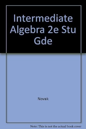 Intermediate Algebra Stu Gde