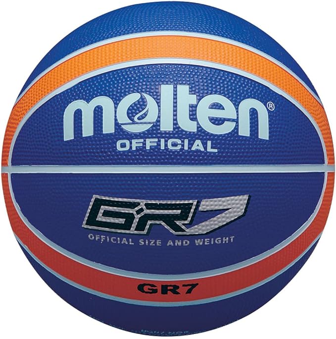 molten bgr7 rubber basketball size 7 29 5 navy orange  ?molten b0027csjwa