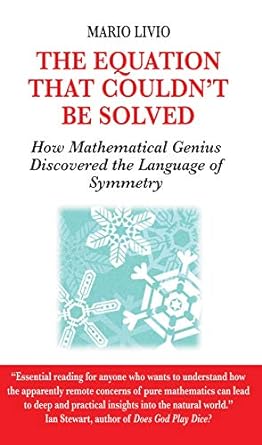 the equation that couldnt be solved how mathematical genius discovered the language of symmetry 1st edition