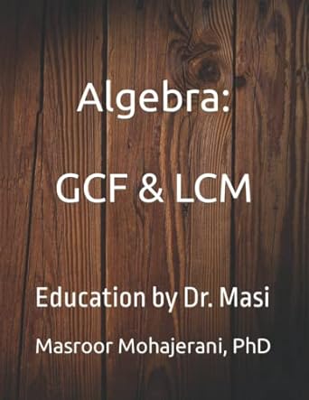 Algebra Gcf And Lcm