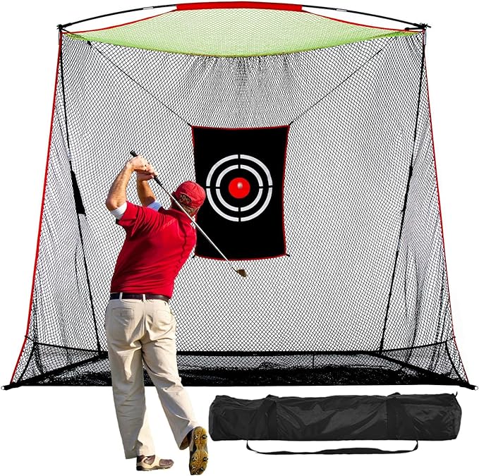 orchid golf net for backyard heavy duty hitting training nets golf driving net outdoor 10x8x3ft  ?orchid