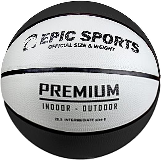 epic sports multi color premium rubber recreational basketballs ‎5 27 5 junior  ‎epic sports b09x693frz