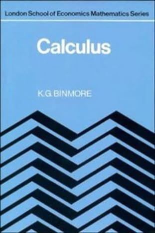 calculus 1st edition k g binmore 0521289521, 978-0521289528