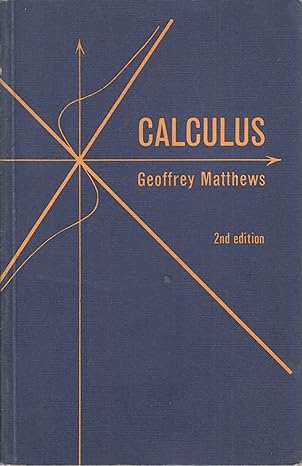 calculus 2nd edition geoffrey matthews 0719537347, 978-0719537349