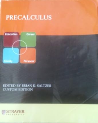 precalculus 1st edition brian k saltzer 0536958548, 978-0536958549