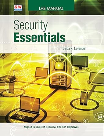 security essentials 1st edition linda k lavender 1645646394, 978-1645646396