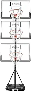 aimking basketball hoop 3 8ft 10ft telescoping adjustment basketball goal system for indoor outdoor  aimking