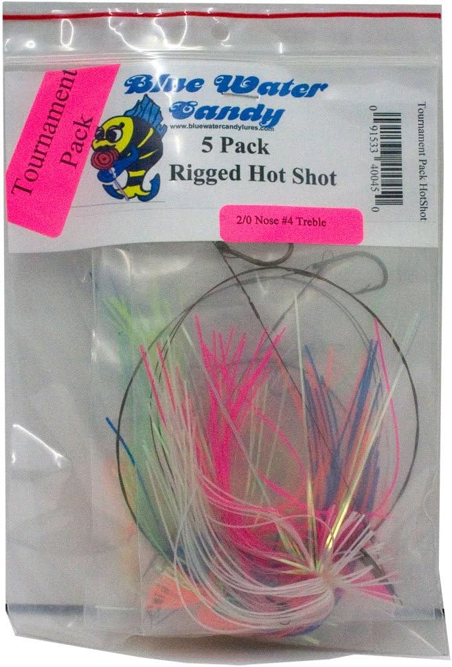 blue water candy 40045 king rig blue skirted 5 pack assortments  ‎blue water candy b0084efi4m