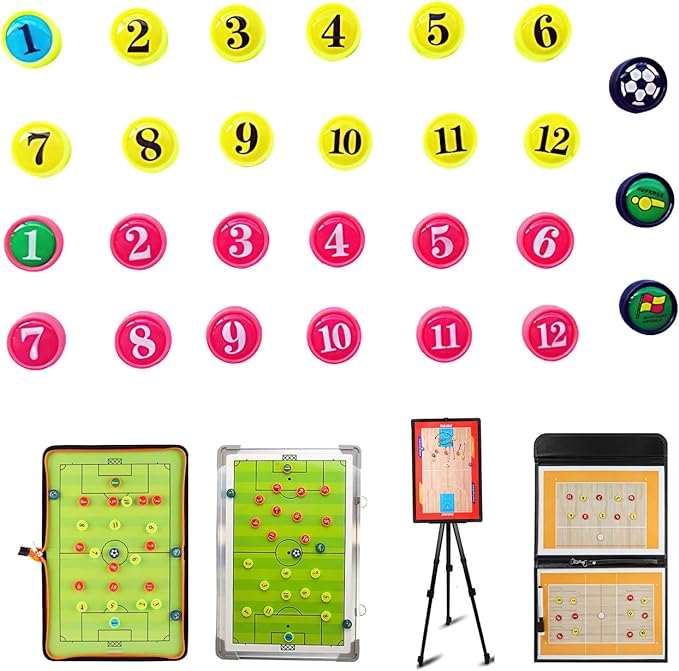 wrzbest 27 pieces player magnets with number premium magnetic tactic board accessories set of 27  ‎wrzbest