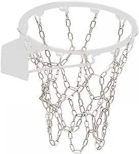 ?mioyoow basketball net metal stainless steel training net with 13 hooks for indoor outdoor  ?mioyoow