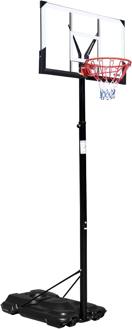 pexmor basketball hoop height adjustable 8 ft 10ft with 44 standard backboard and 2 springs portable  ?pexmor