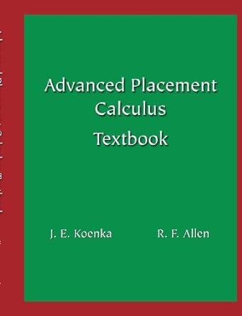 Advanced Placement Calculus Textbook