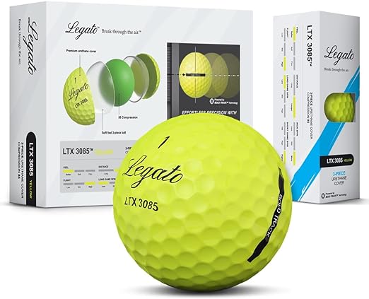 legato golf balls ltx 3085 designed to help golfers break 90 maximized distance with softer feel 3 piece 