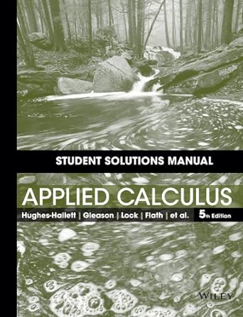 student solutions manual  applied calculus 5th edition deborah hughes hallett ,andrew m gleason 1118714997,