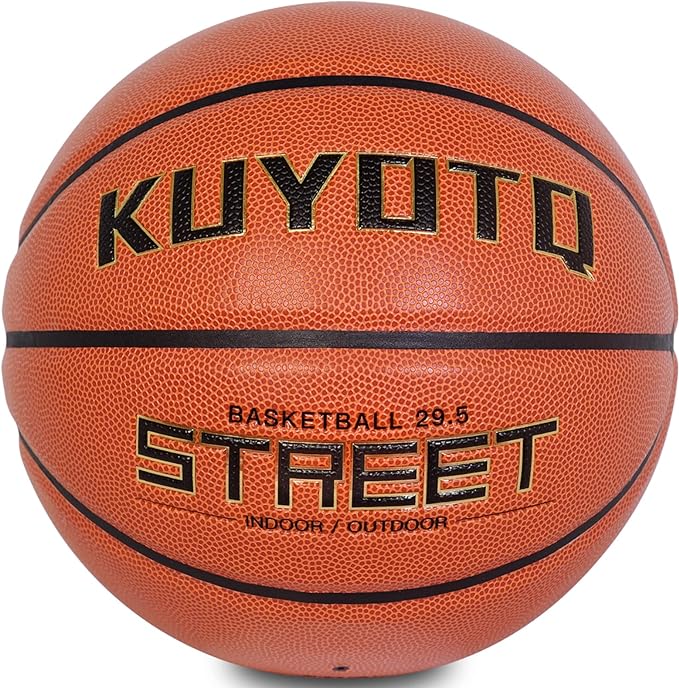 kuyotq kids youth adult street basketball soft composite leather outdoor size 5/7 basketball  ?kuyotq