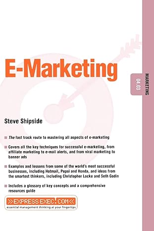 e marketing 1st edition steve shipside 1841121991, 978-1841121994