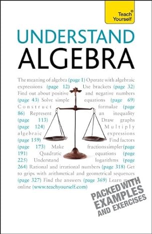 understand algebra a teach yourself guide 1st edition paul abbott ,hugh neill 0071754857, 978-0071754859