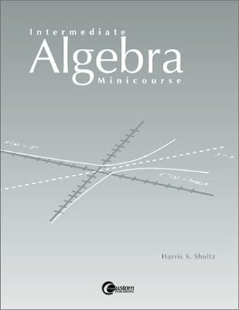 intermediat algebra minicourse 1st edition harris shultz 0072298243, 978-0072298246