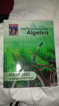 beginning and intermediate algebra math 0482 3rd edition sherri messersmith 0077601254, 978-0077601256