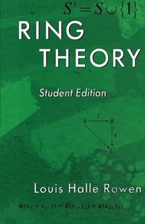 ring theory 1st edition louis h rowen 0124120326, 978-0124120327