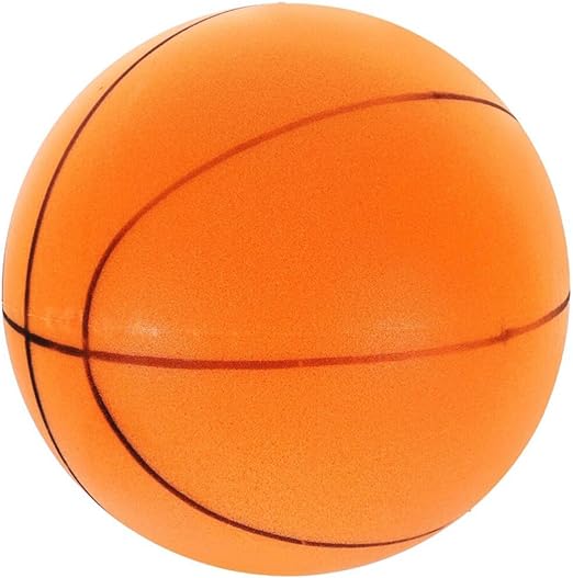 besportble silent basketball indoor training foam ball uncoated high density quiet basketball mute sports